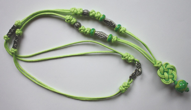 McGibbie Pendants Kette grüne Glasperle McGibbie Pendants Kette grüne Glasperle