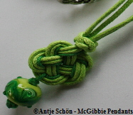 McGibbie Pendants Kette grüne Glasperle McGibbie Pendants Kette grüne Glasperle