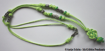 McGibbie Pendants Kette grüne Glasperle McGibbie Pendants Kette grüne Glasperle